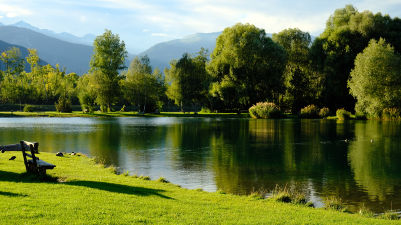 2017-09-13_181430 trentino-suedtirol-2017.jpg - Fischteich bei Sponding im Abendsonnenschein